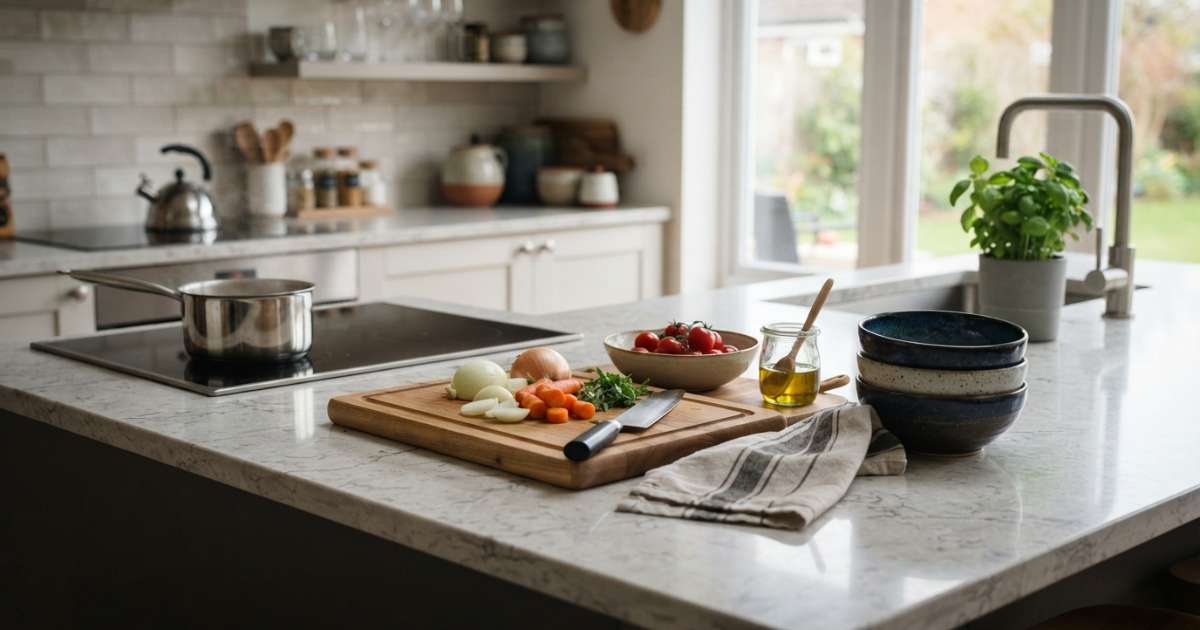 Mặt bàn bếp: Các chất liệu phổ biến và kinh nghiệm lựa chọn 3 Các chất liệu mặt bàn bếp phổ biến được ưa chuộng hiện nay