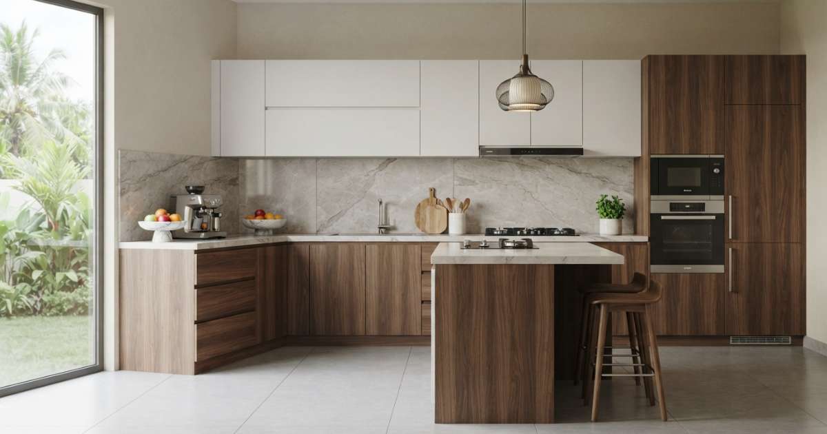 Mẫu tủ bếp đẹp, hiện đại phù hợp với nhiều không gian 3 Các kiểu dáng mẫu tủ bếp phổ biến nhất hiện nay