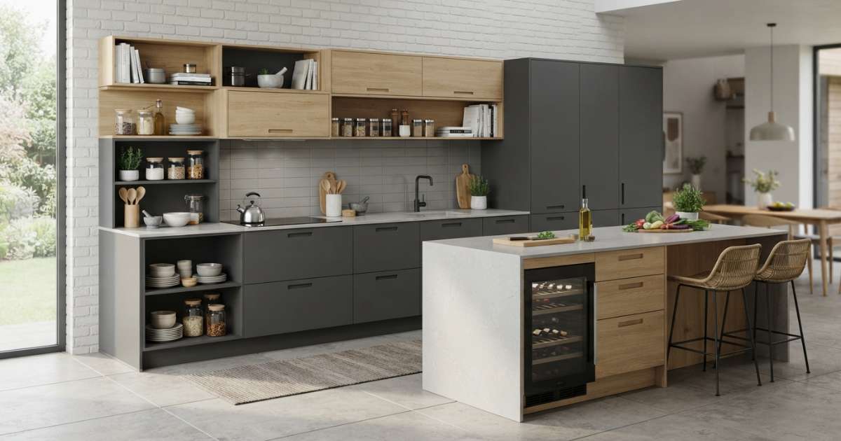 Tủ bếp Domino là gì? Đặc điểm và cách lựa chọn phù hợp 4 Các loại tủ bếp domino phổ biến trên thị trường