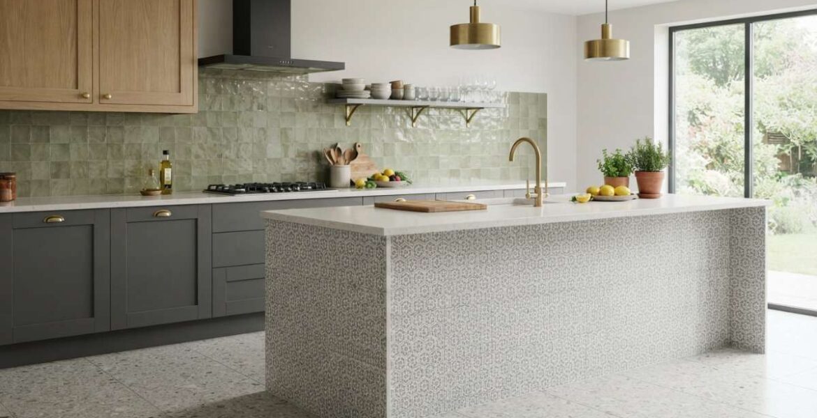cách phối gạch ốp nhà bếp