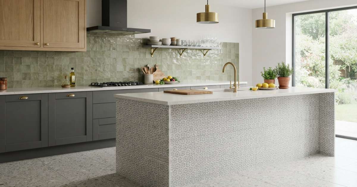 cách phối gạch ốp nhà bếp