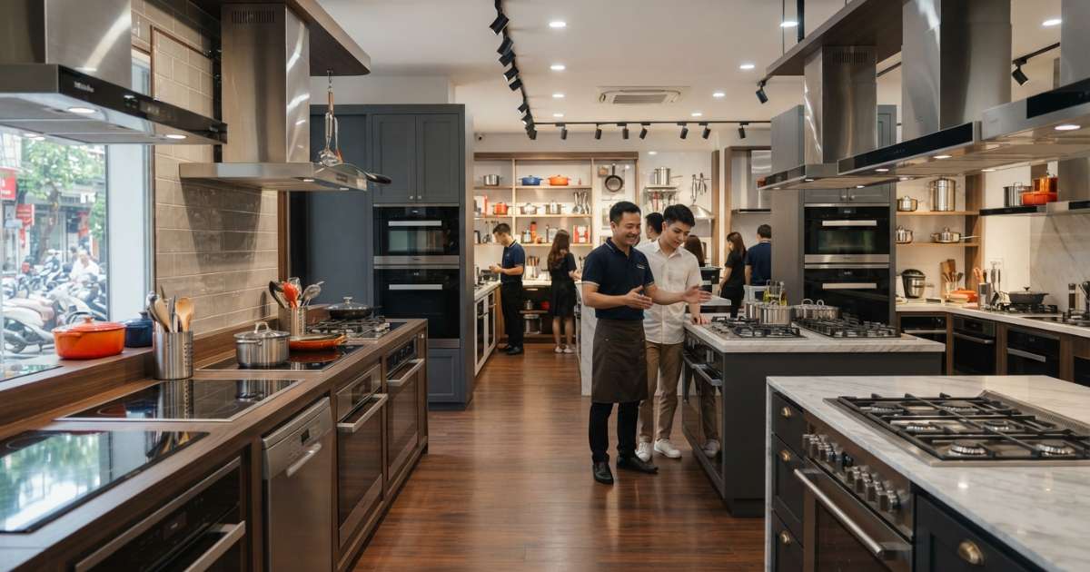 Kinh nghiệm lựa chọn cửa hàng bếp uy tín và chất lượng 2 cửa hàng bếp