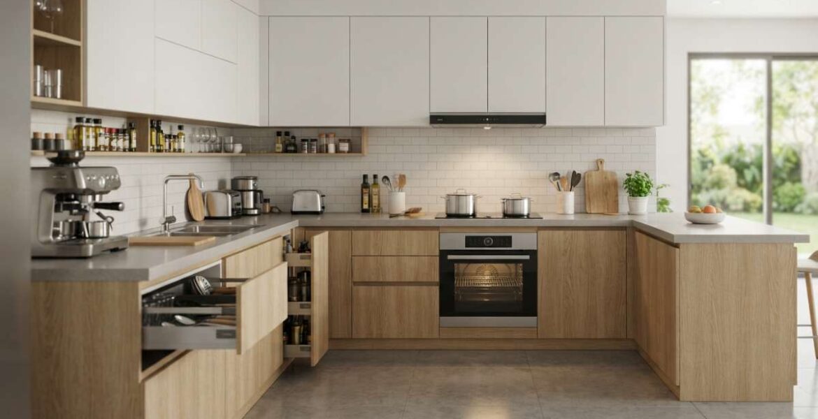 giá tủ bếp gỗ công nghiệp