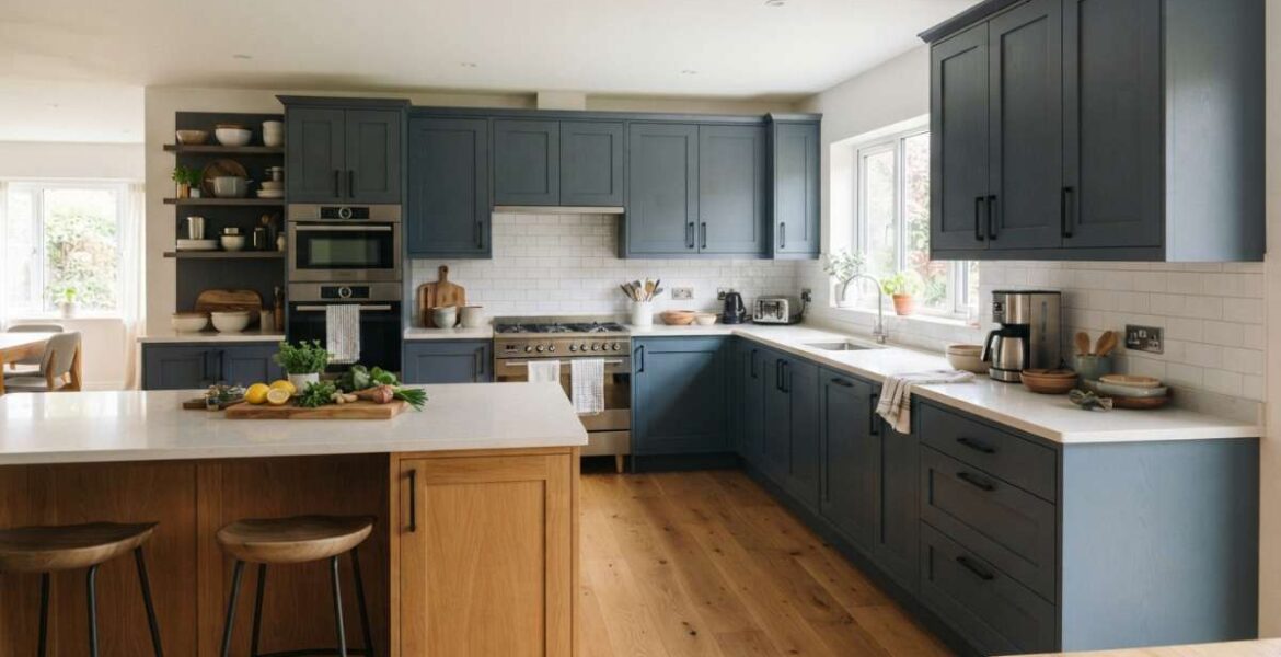 kích thước tủ bếp chữ l