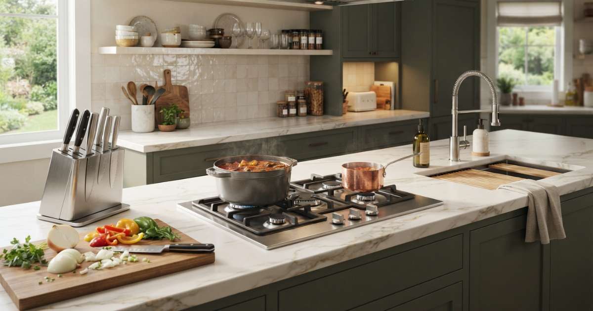 Mặt bàn bếp: Các chất liệu phổ biến và kinh nghiệm lựa chọn 4 Kinh nghiệm chọn mua mặt bàn bếp đẹp và bền bỉ
