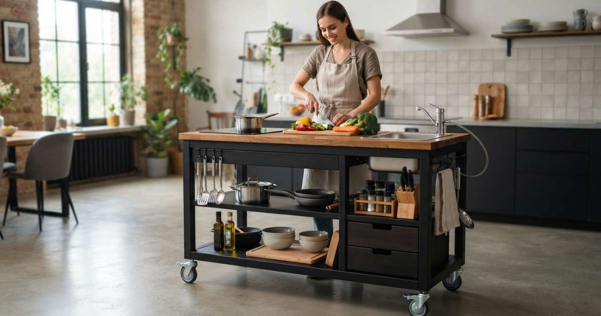 Kinh Nghiệm Chọn Tủ Bếp Di Động Bền Đẹp, Giá Rẻ Năm 2025 3 Phân loại các mẫu tủ bếp di động phổ biến trên thị trường