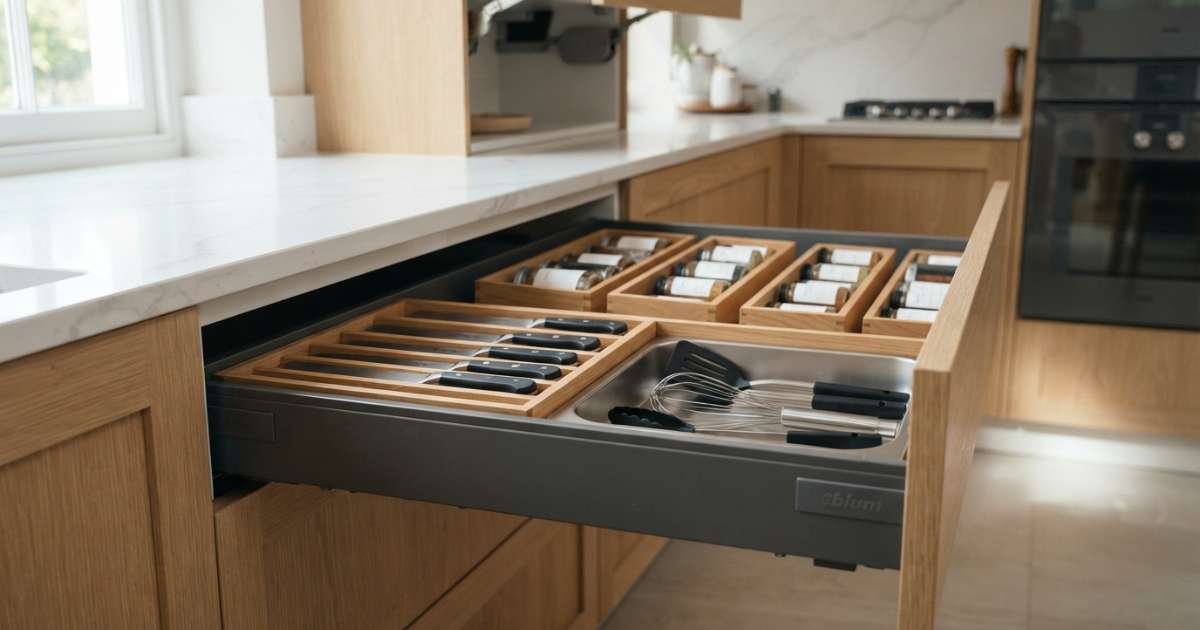 Phụ kiện bếp Blum: Các sản phẩm nổi bật và cách lựa chọn 2 phụ kiện bếp blum