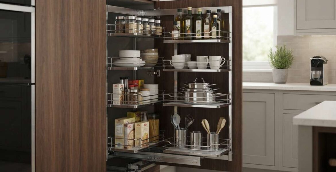 phụ kiện tủ bếp inox