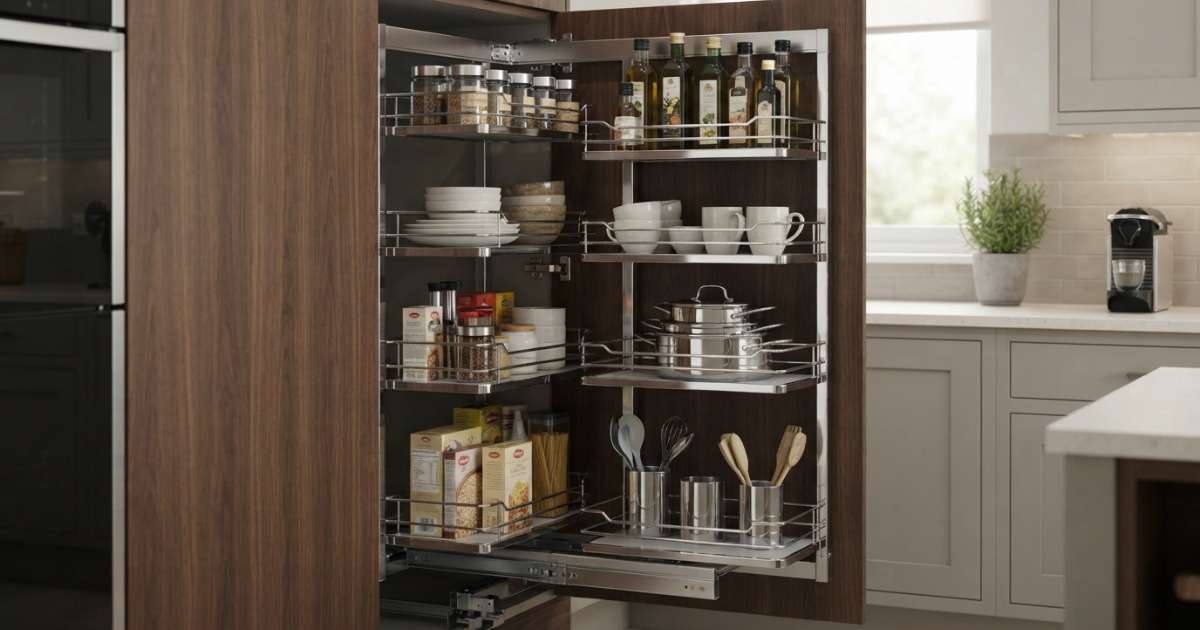 phụ kiện tủ bếp inox