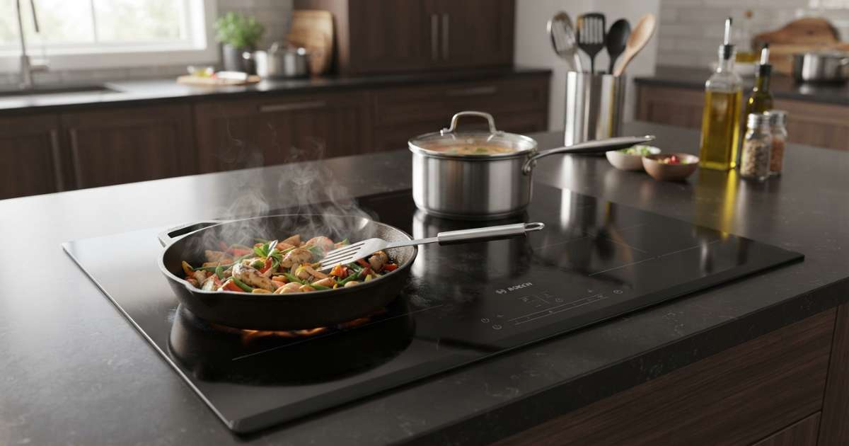Bếp từ Bosch Serie 8: Thiết kế, tính năng và những điểm nổi bật 3 Thiết kế sang trọng và độ bền của bếp từ Bosch Serie 8