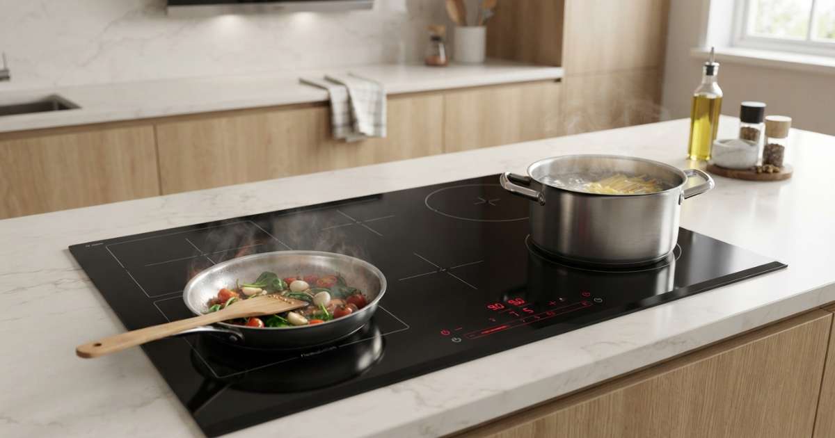 Thiết kế và thẩm mỹ của dòng bếp từ bosch 4 vùng nấu