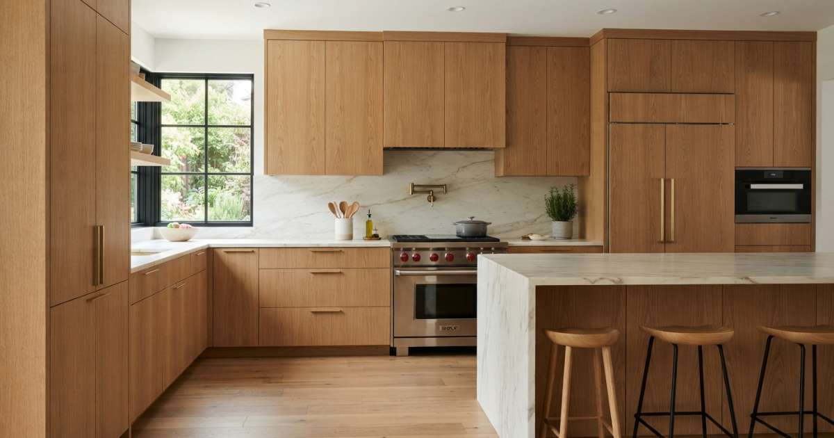 20+ mẫu tủ bếp gỗ hiện đại đẹp, sang trọng và tiện nghi 2 tủ bếp gỗ hiện đại