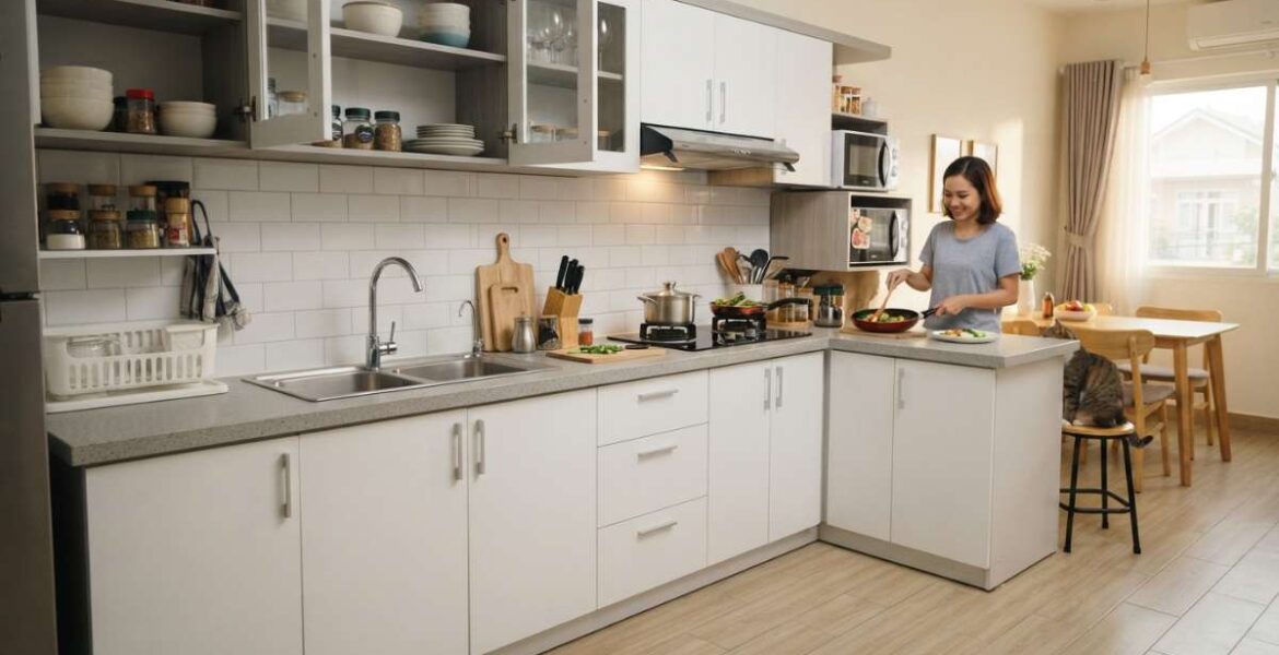 tủ bếp nhựa giá rẻ