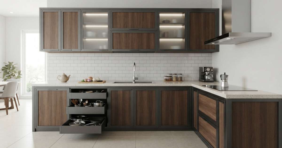 Đặc điểm kỹ thuật nổi bật của tủ bếp nhôm hệ 55