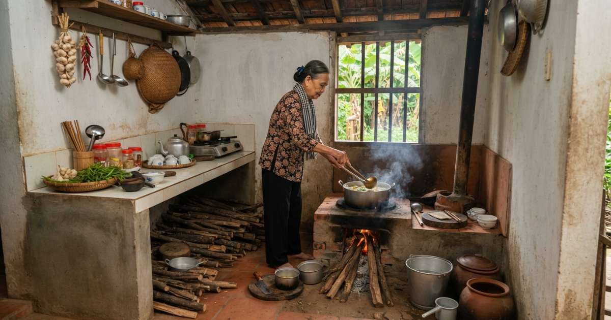 Gợi ý thiết kế bếp nhà cấp 4 đẹp, tiện dụng và tiết kiệm diện tích 5 bếp nhà cấp 4