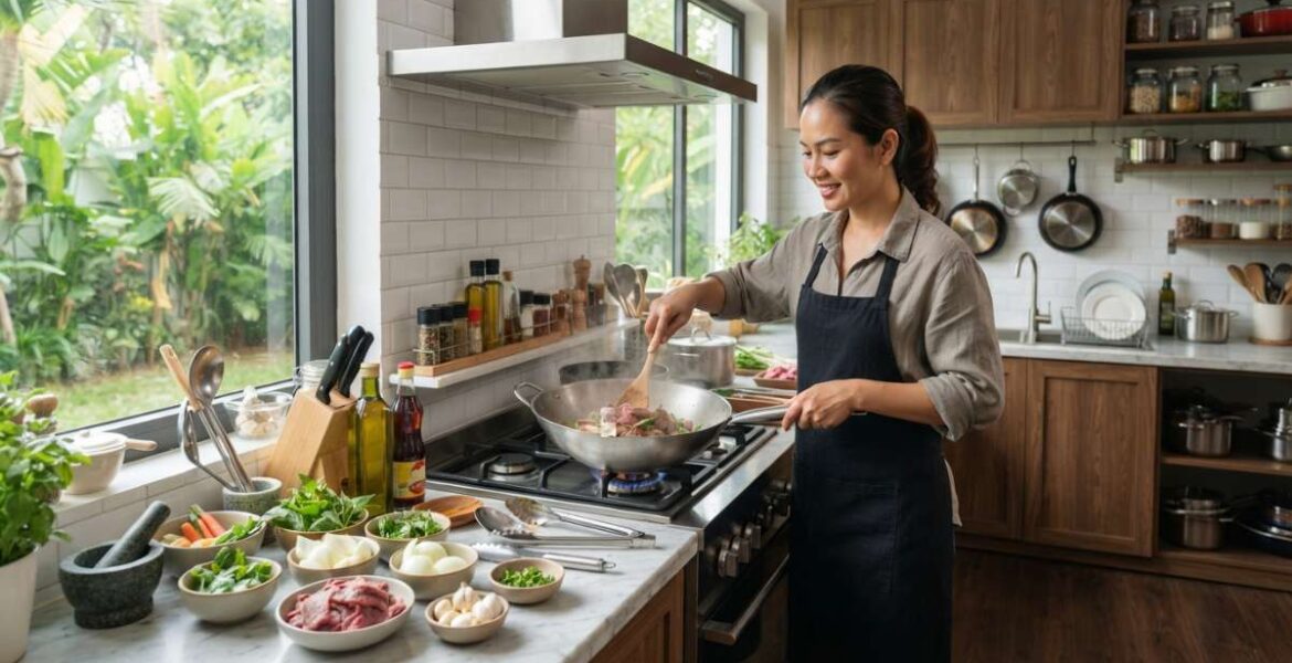 bố trí bếp