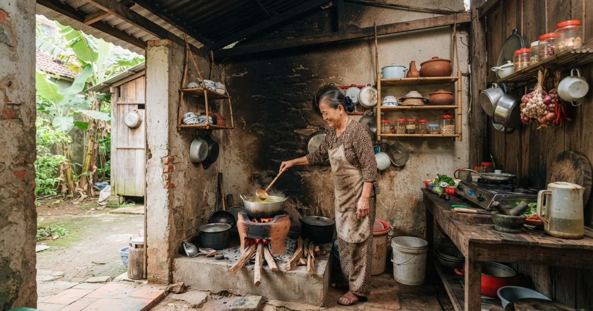 Gợi ý thiết kế bếp nhà cấp 4 đẹp, tiện dụng và tiết kiệm diện tích 6 Các mẫu bếp nhà cấp 4 đẹp giúp tối ưu diện tích hiệu quả