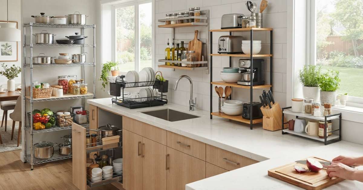 Các mẫu kệ để bếp phổ biến hiện nay