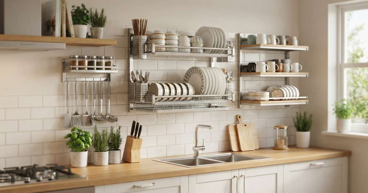 Top 9 mẫu chạn bát treo tường đẹp và hiện đại nhất năm 2026 3 Những mẫu chạn bát treo tường đẹp phổ biến nhất hiện nay